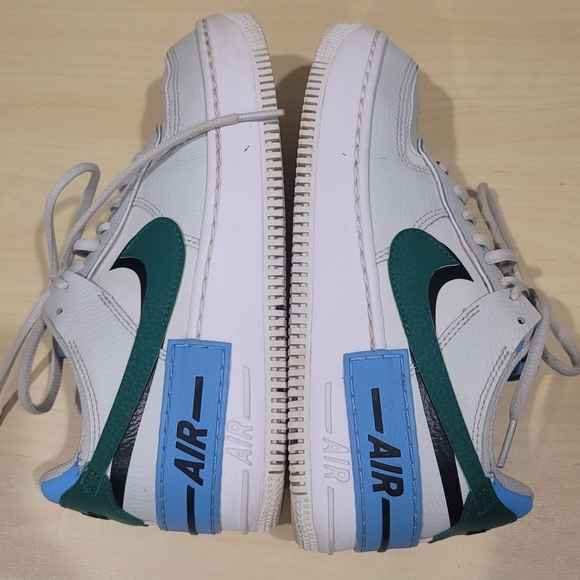 Nike Air Force 1 Shadow Photon Dust Malachite-Black Y2K Sneakers - 6.5 US WMNS - Picture 4 of 9
